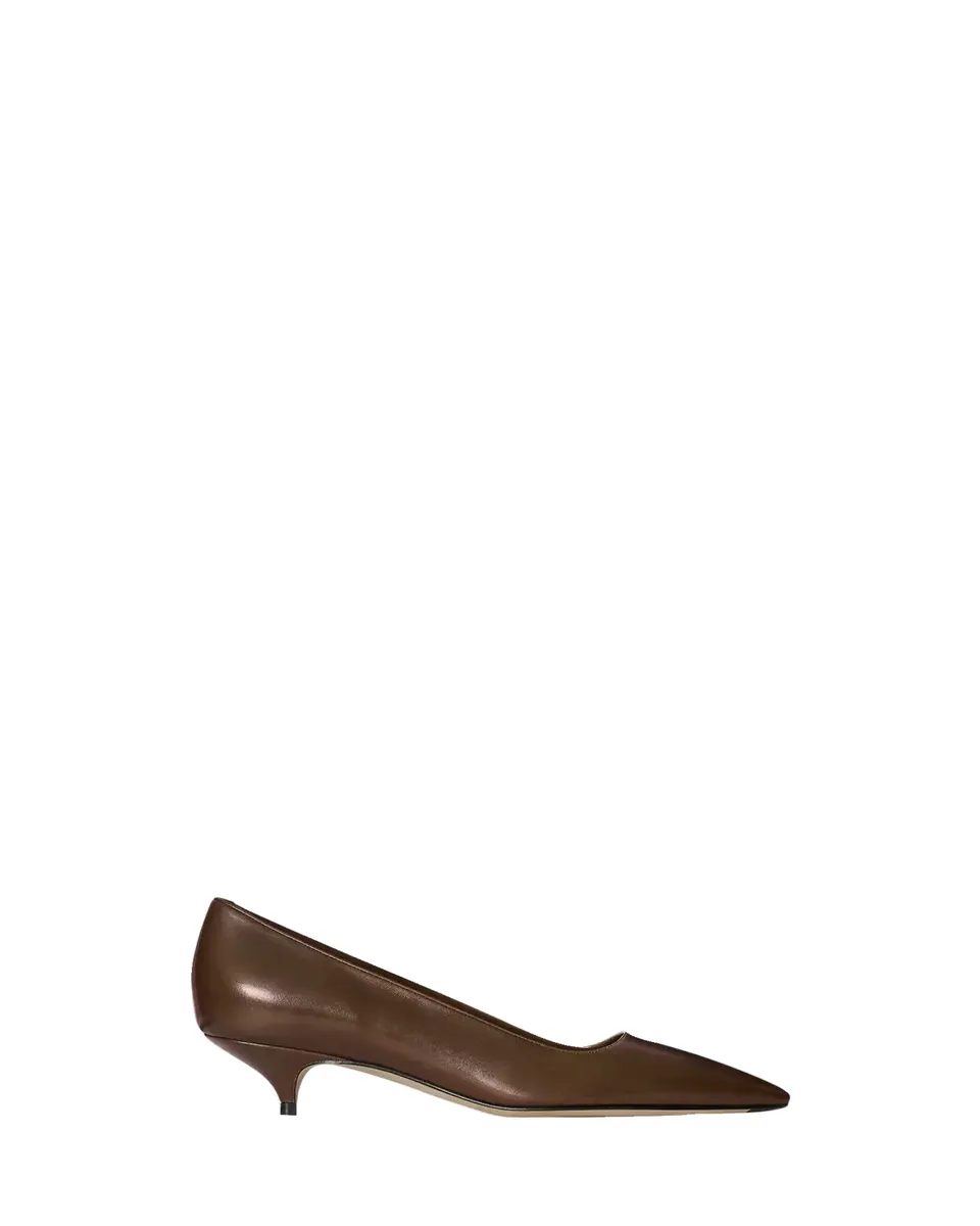 The Row Liisa Leather Kitten-Heel Pumps | Thumbnail 3 The Row Liisa Leather Kitten-Heel Pumps | Thumbnail 3