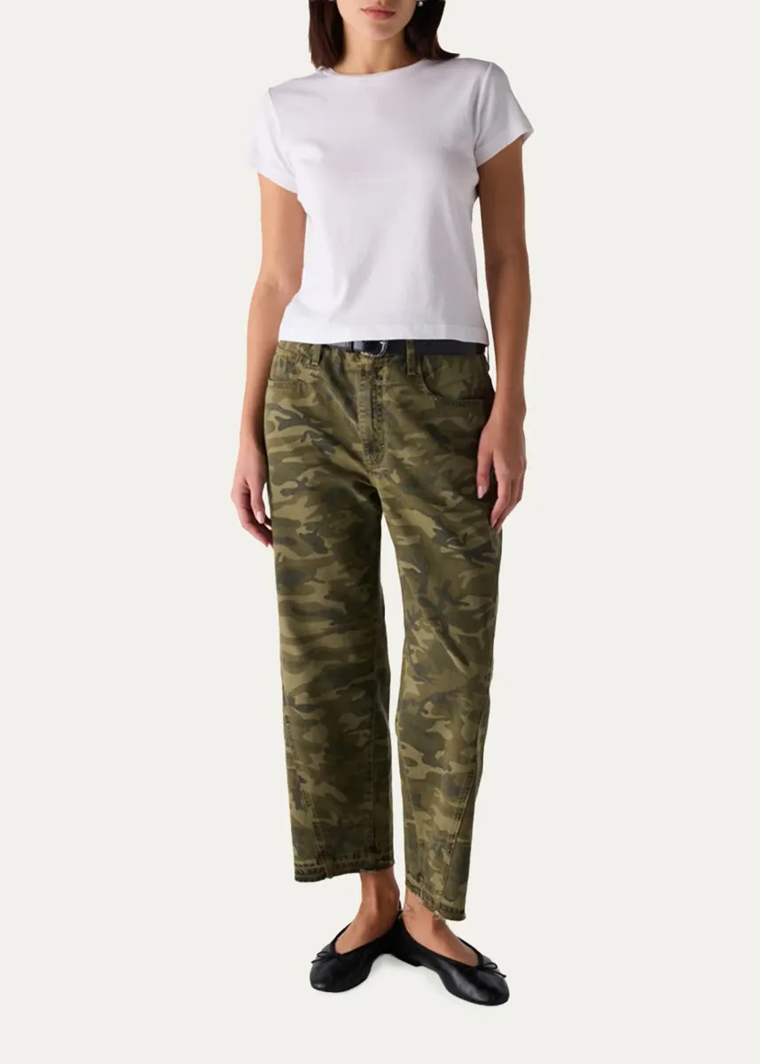 AMO Denim Maria Camo Cropped Jeans | Thumbnail 2