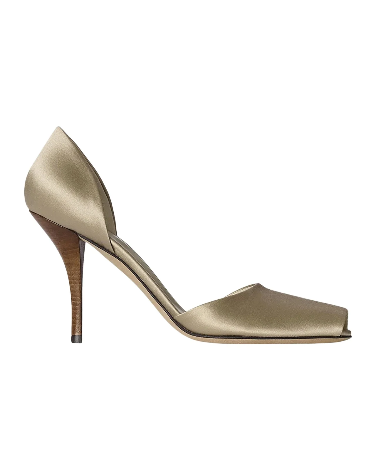80mm Noor Satin d 'Orsay Peep-Toe Pumps 80mm Noor Satin d 'Orsay Peep-Toe Pumps
