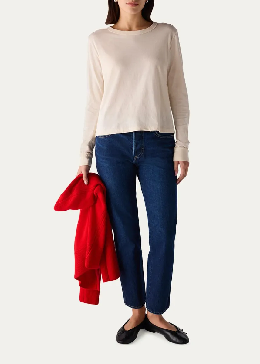 AMO Denim 143 Cropped Straight-Leg Jeans | Thumbnail 2