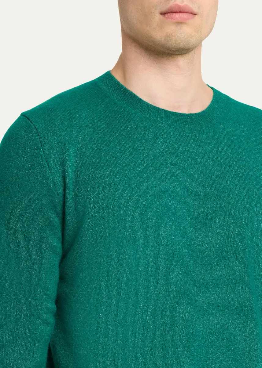 Iris Von Arnim Men's Cashmere & Silk Sweater | Thumbnail 5