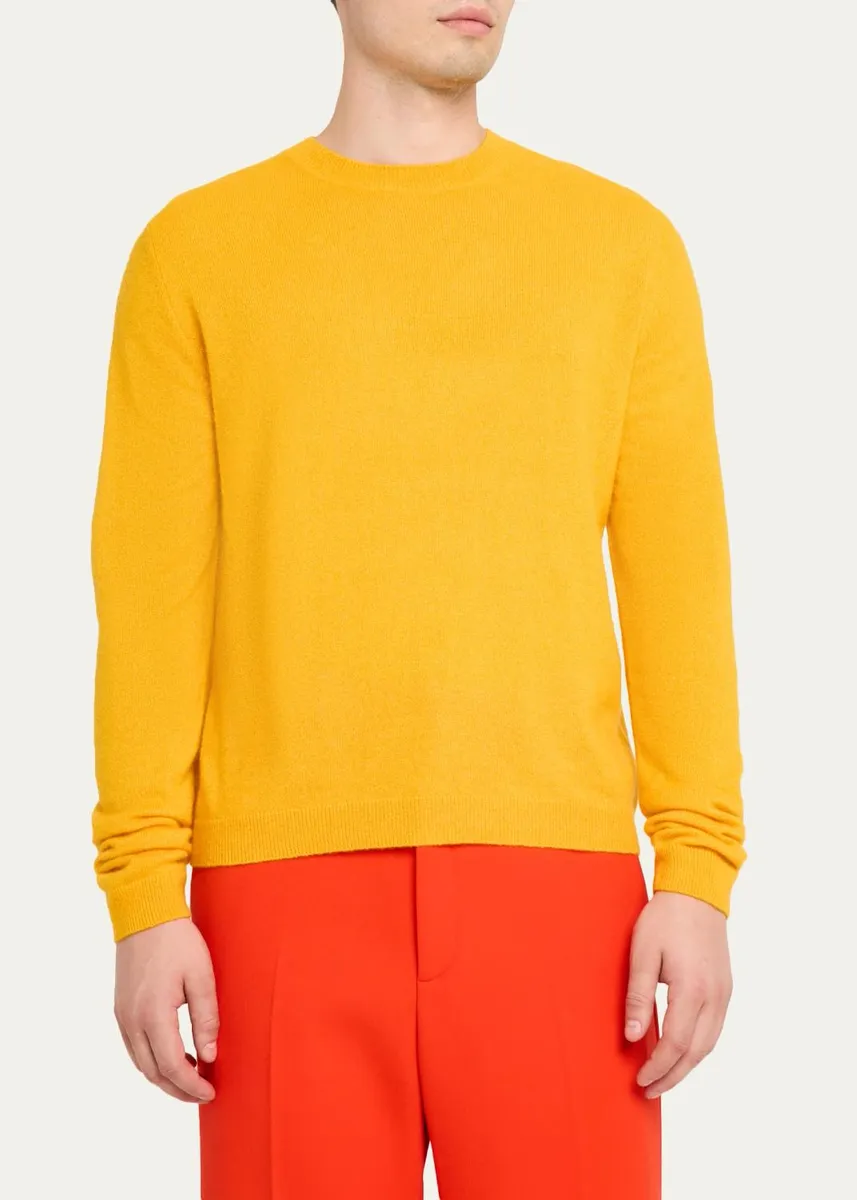 Iris Von Arnim Men's Cashmere & Silk Sweater | Thumbnail 4