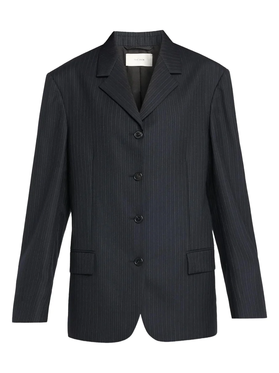 Gelda Pinstriped Wool Jacket