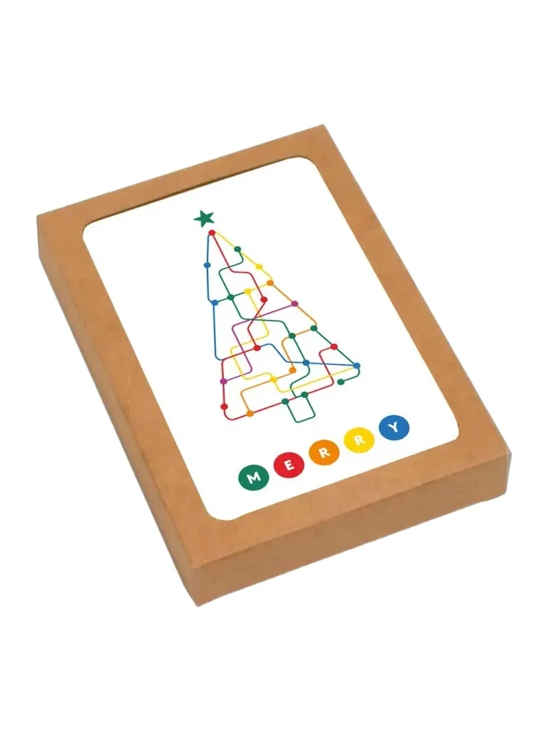 Spaghetti & Meatballs Merry NYC Subway 6-Piece Card Set