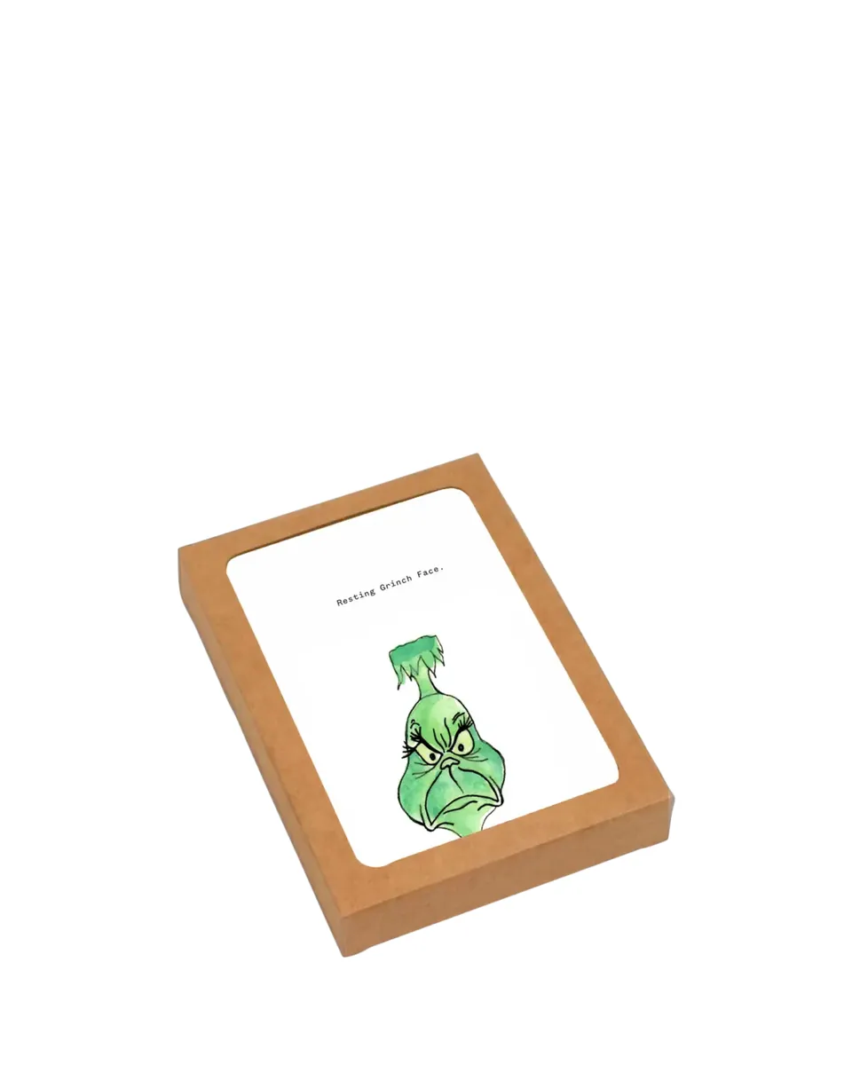 Spaghetti & Meatballs Resting Grinch Face 6-Piece Card Set | Thumbnail 2