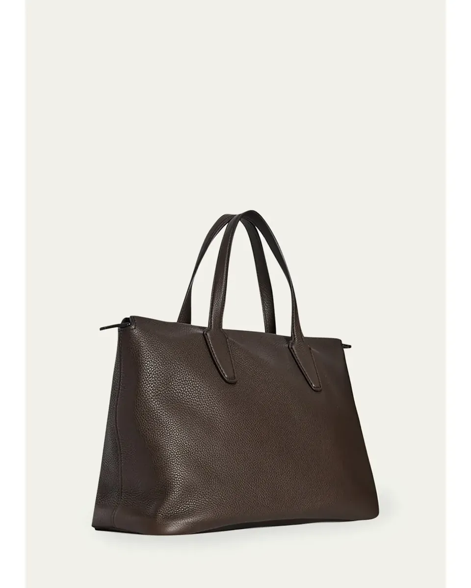 The Row Marcel Top-Handle Bag in Grain Leather | Thumbnail 2