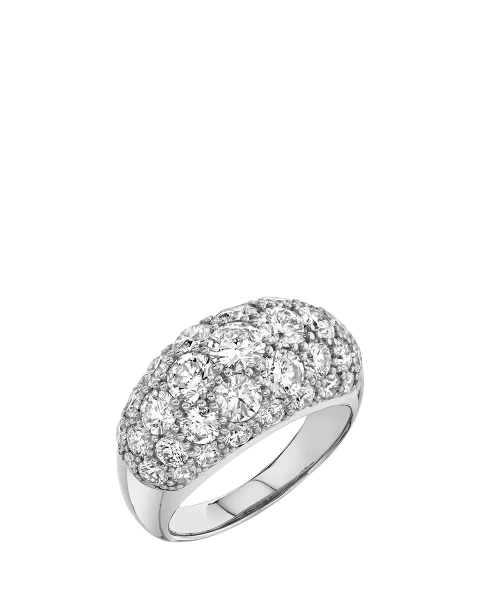 Sydney Evan 14K White Gold Diamond Puffy Pave Ring | Thumbnail 2