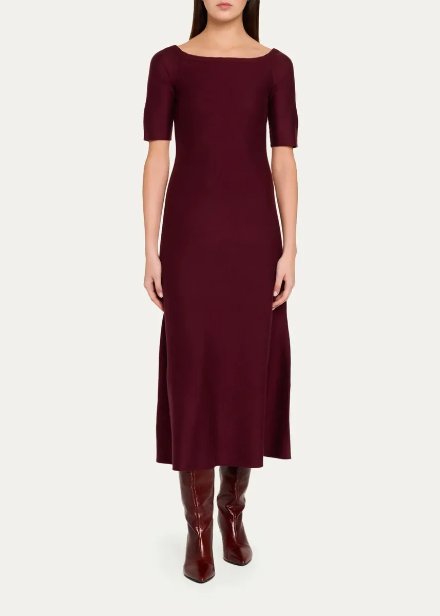 Gabriela Hearst Vivia Wool Knit Midi Dress | Thumbnail 2 Gabriela Hearst Vivia Wool Knit Midi Dress | Thumbnail 2