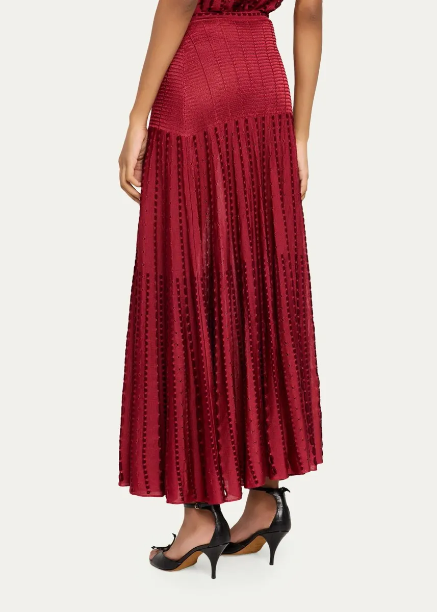 Ulla Johnson Lilah Eyelet Degrade Midi Skirt | Thumbnail 3 Ulla Johnson Lilah Eyelet Degrade Midi Skirt | Thumbnail 3
