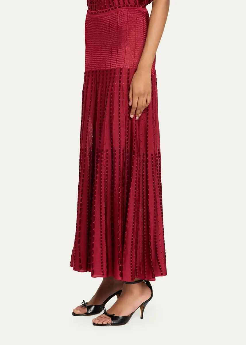 Ulla Johnson Lilah Eyelet Degrade Midi Skirt | Thumbnail 4 Ulla Johnson Lilah Eyelet Degrade Midi Skirt | Thumbnail 4