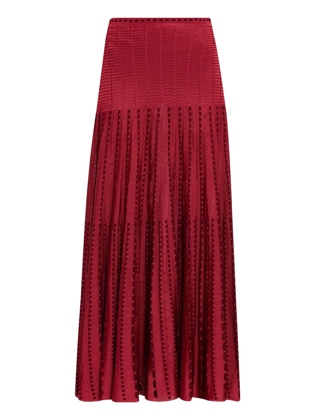 Lilah Eyelet Degrade Midi Skirt Lilah Eyelet Degrade Midi Skirt