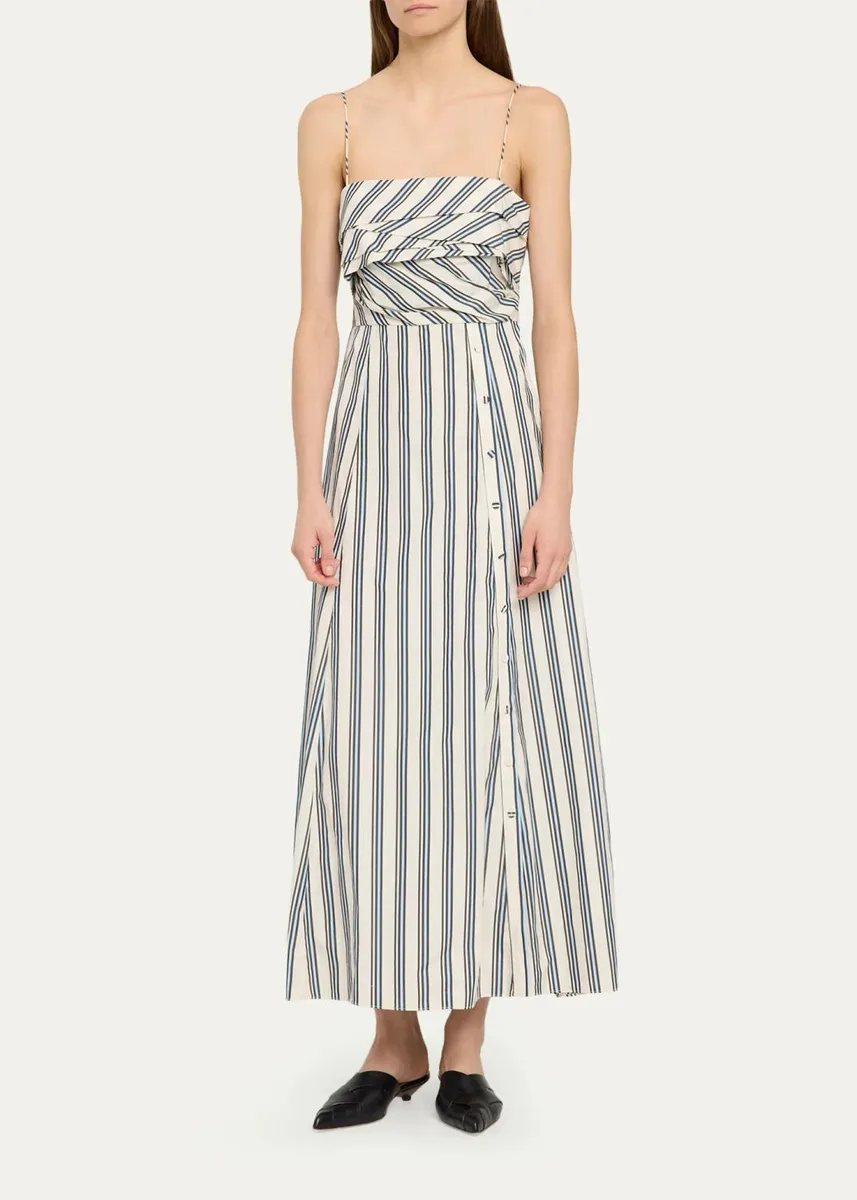 Ulla Johnson Anise Striped Cotton Poplin Maxi Dress | Thumbnail 2