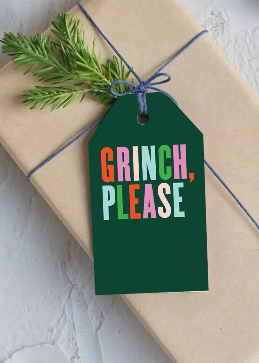 Spaghetti & Meatballs Grinch, Please Gift Tags, Set of 6 | Thumbnail 2 Spaghetti & Meatballs Grinch, Please Gift Tags, Set of 6 | Thumbnail 2