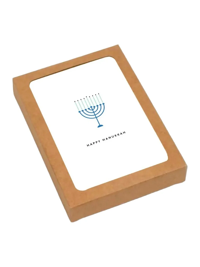 Spaghetti & Meatballs Happy Hanukkah Menorah 6-Piece Card Set