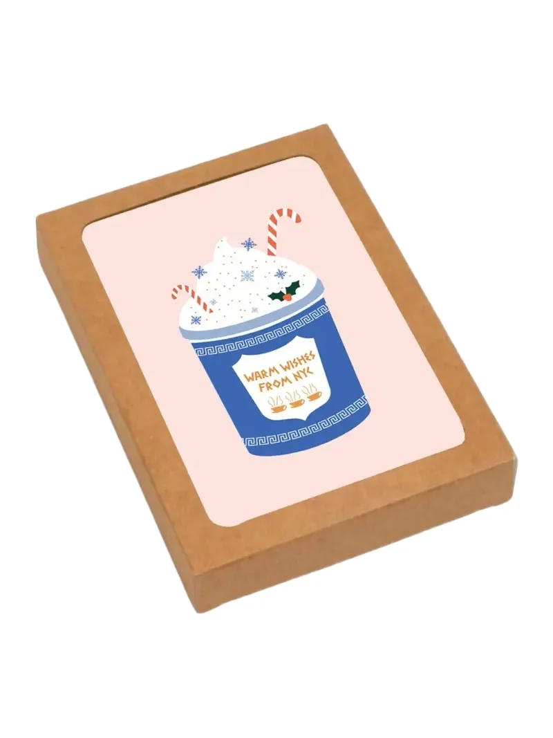 Spaghetti & Meatballs Warm Wishes From NYC Coffee Cup 6-Piece Card Set