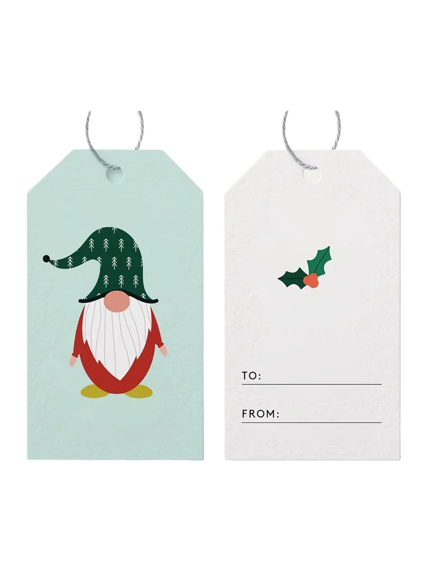 Spaghetti & Meatballs Gnome Gift Tags, Set of 6
