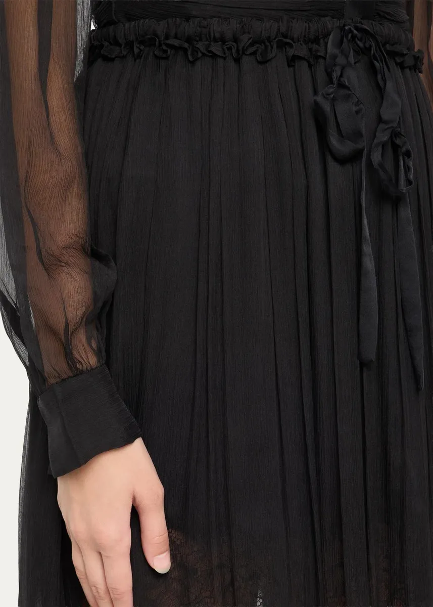 Ulla Johnson Delphina Tiered Silk Maxi Skirt | Thumbnail 5 Ulla Johnson Delphina Tiered Silk Maxi Skirt | Thumbnail 5