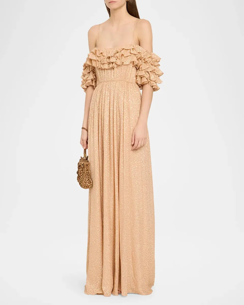 Ulla Johnson Persephone Off-The-Shoulder Gown | Thumbnail 4