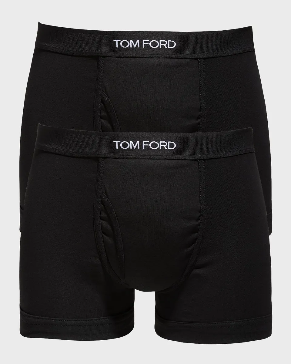 Tom Ford Men's 2-Pack Solid Jersey Boxer Briefs | Thumbnail 2 Tom Ford Men's 2-Pack Solid Jersey Boxer Briefs | Thumbnail 2
