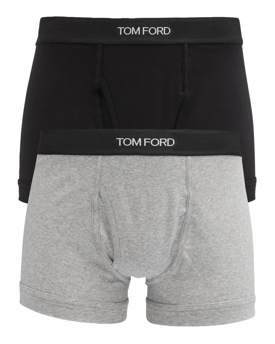 Tom Ford Men's 2-Pack Solid Jersey Boxer Briefs | Thumbnail 3 Tom Ford Men's 2-Pack Solid Jersey Boxer Briefs | Thumbnail 3