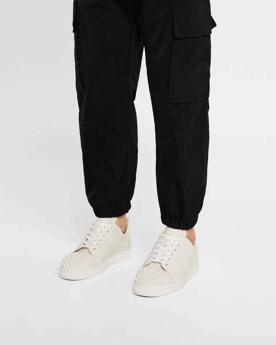 Christian Louboutin Men's Louis Junior Spikes Leather Low-Top Sneakers | Thumbnail 2 Christian Louboutin Men's Louis Junior Spikes Leather Low-Top Sneakers | Thumbnail 2
