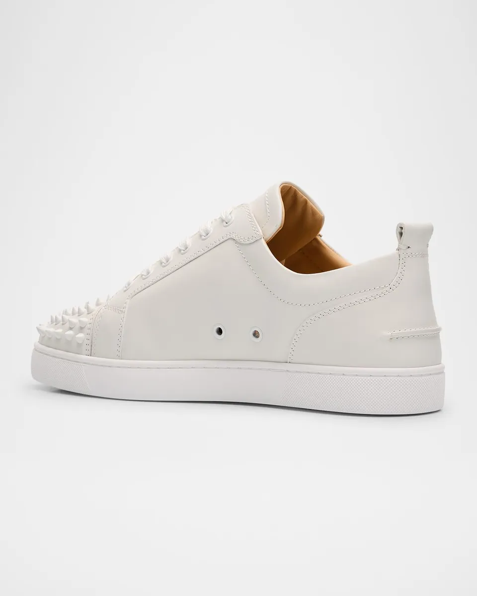 Christian Louboutin Men's Louis Junior Spikes Leather Low-Top Sneakers | Thumbnail 4 Christian Louboutin Men's Louis Junior Spikes Leather Low-Top Sneakers | Thumbnail 4