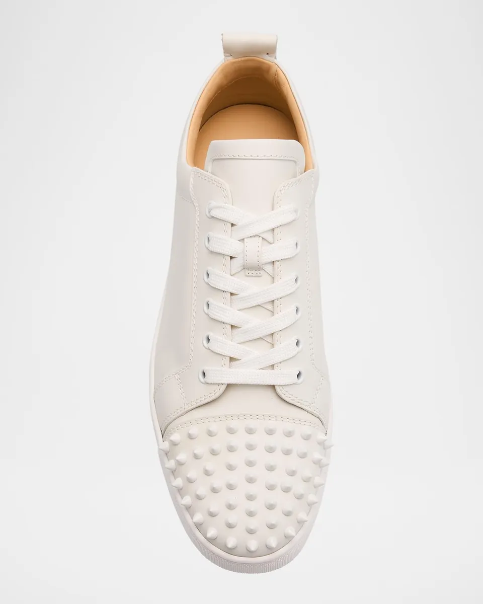 Christian Louboutin Men's Louis Junior Spikes Leather Low-Top Sneakers | Thumbnail 6 Christian Louboutin Men's Louis Junior Spikes Leather Low-Top Sneakers | Thumbnail 6
