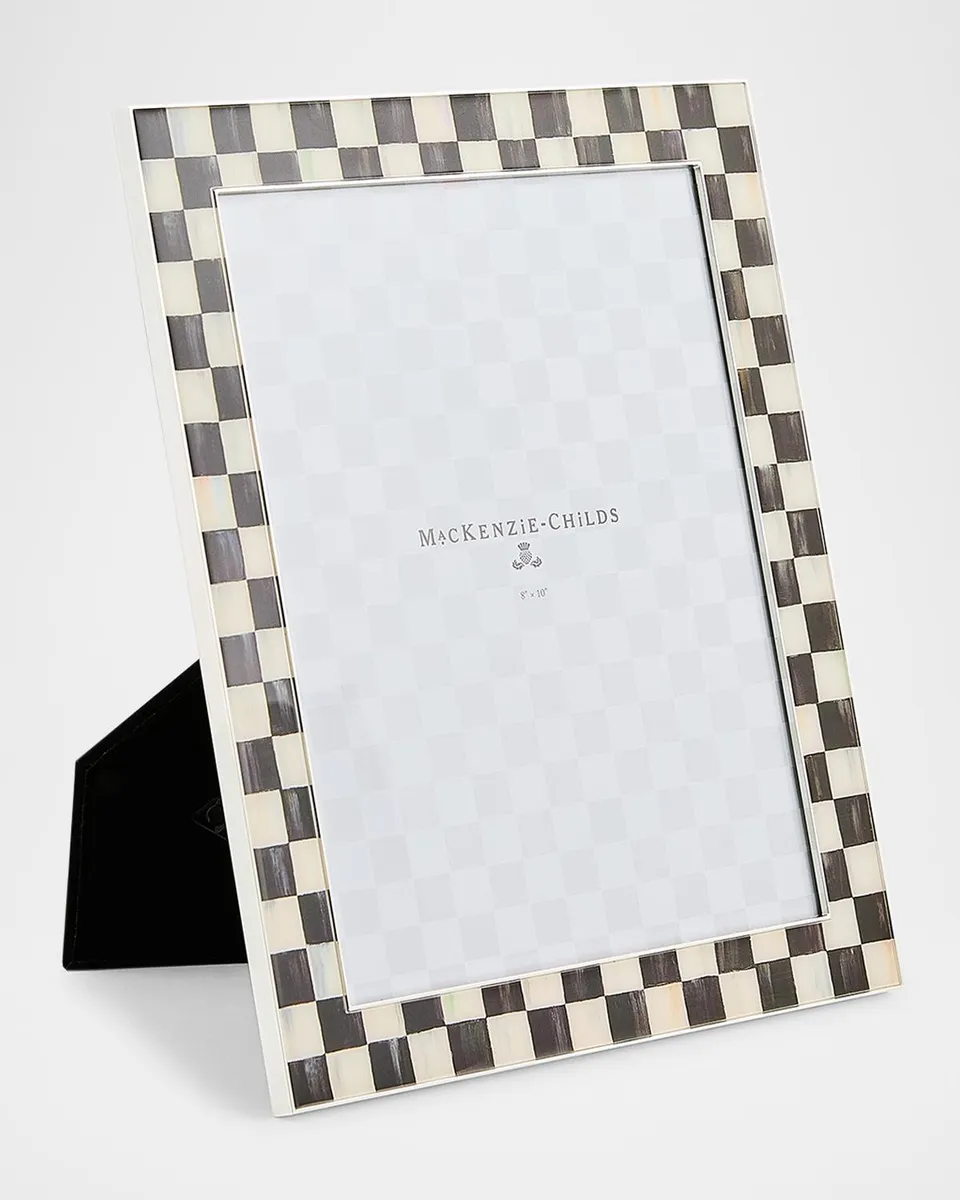 MacKenzie-Childs Courtly Check Silver-Plated Frame, 8" x 10" | Thumbnail 2 MacKenzie-Childs Courtly Check Silver-Plated Frame, 8" x 10" | Thumbnail 2