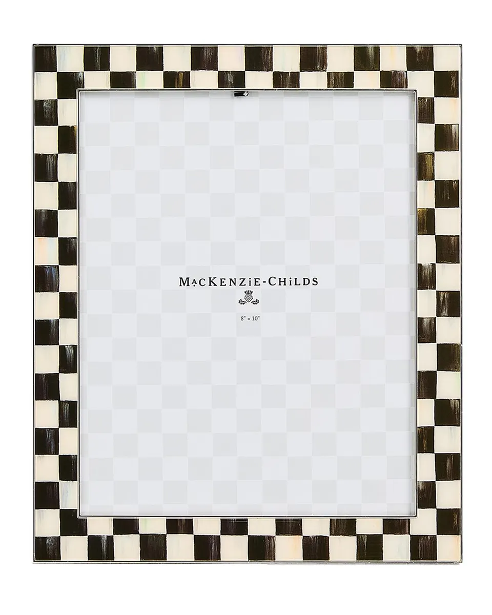 MacKenzie-Childs Courtly Check Silver-Plated Frame, 8" x 10" | Thumbnail 3 MacKenzie-Childs Courtly Check Silver-Plated Frame, 8" x 10" | Thumbnail 3