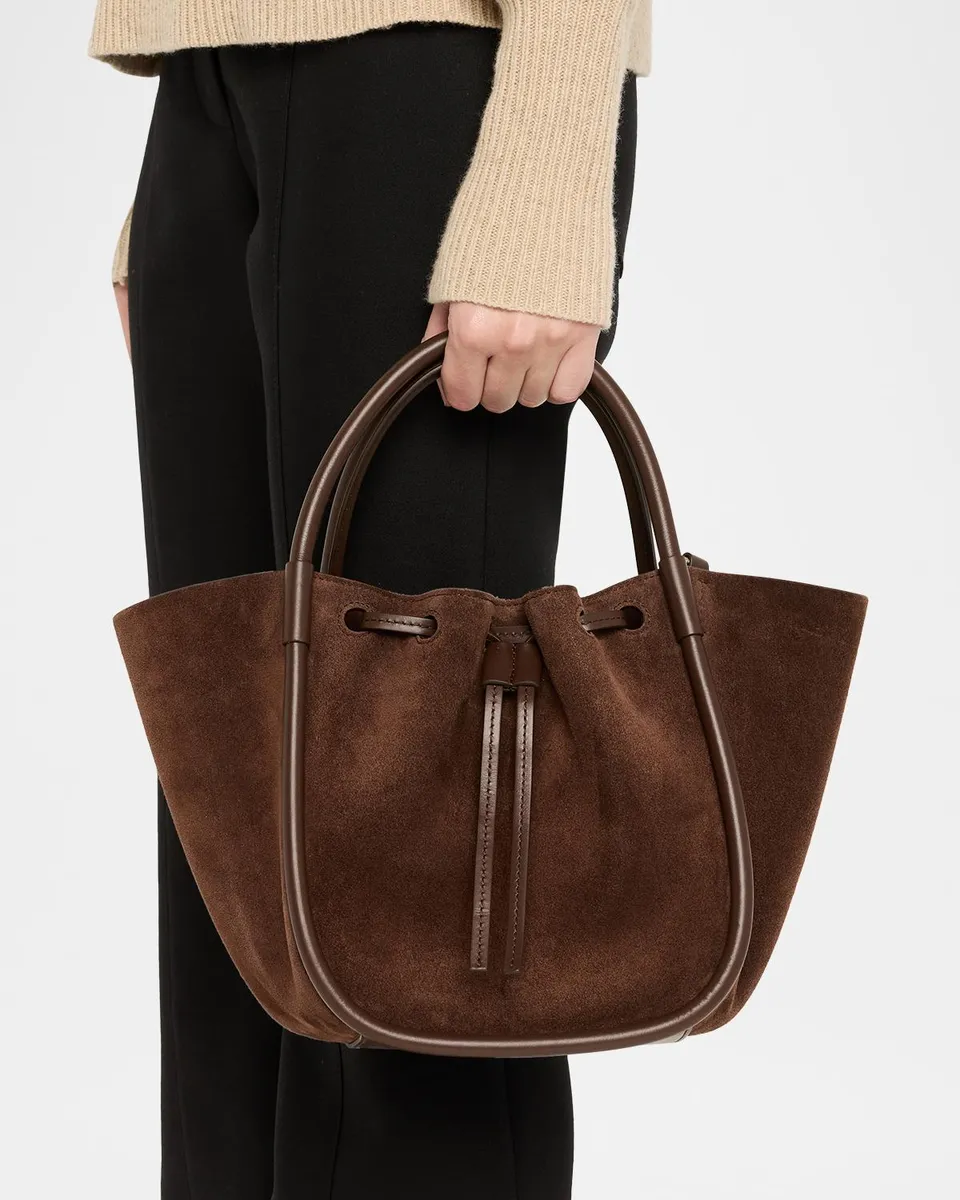 Proenza Schouler Small Ruched Suede Tote Bag | Thumbnail 2 Proenza Schouler Small Ruched Suede Tote Bag | Thumbnail 2