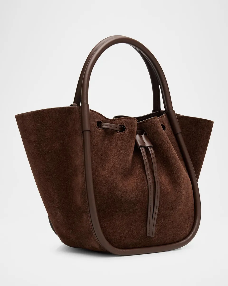 Proenza Schouler Small Ruched Suede Tote Bag | Thumbnail 3 Proenza Schouler Small Ruched Suede Tote Bag | Thumbnail 3