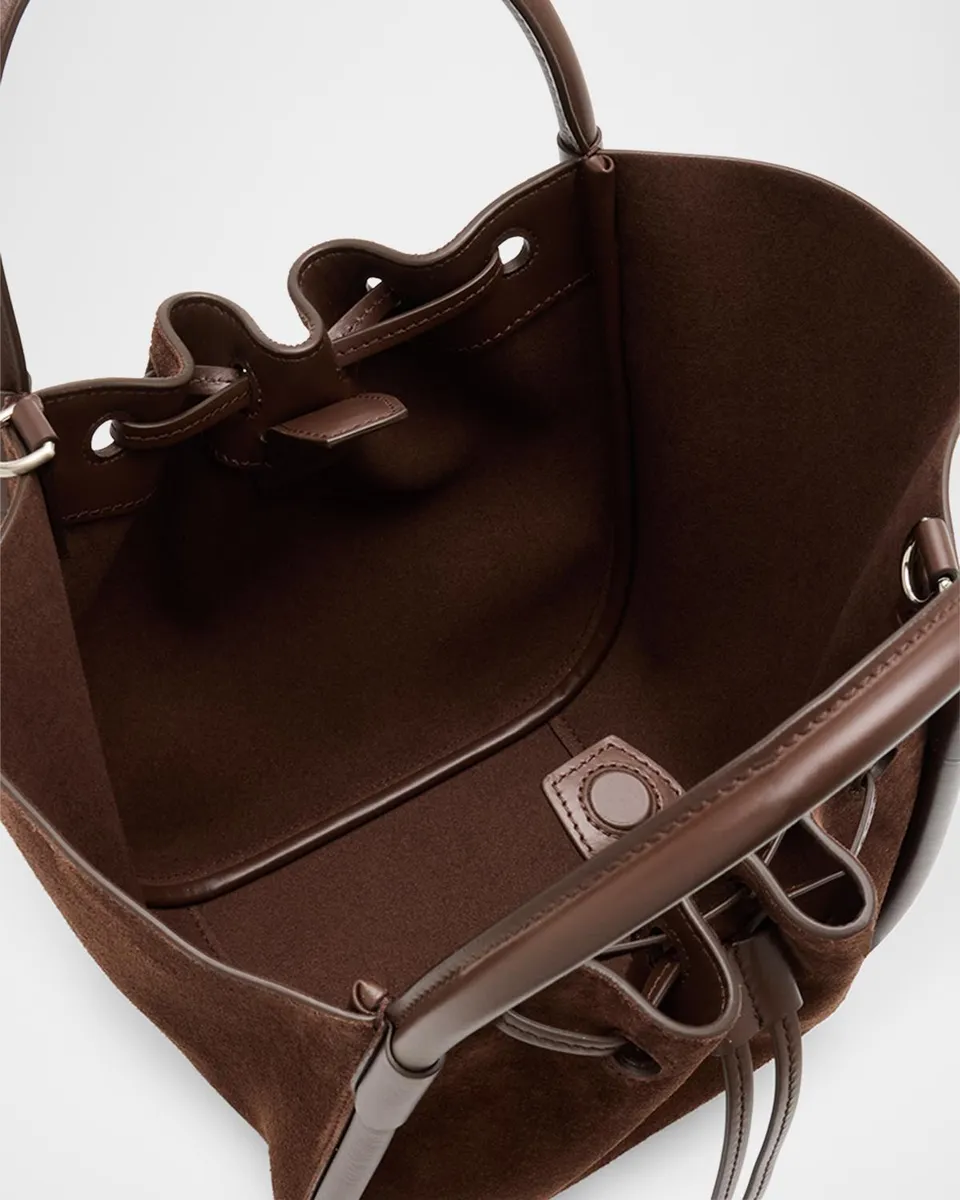 Proenza Schouler Small Ruched Suede Tote Bag | Thumbnail 4 Proenza Schouler Small Ruched Suede Tote Bag | Thumbnail 4