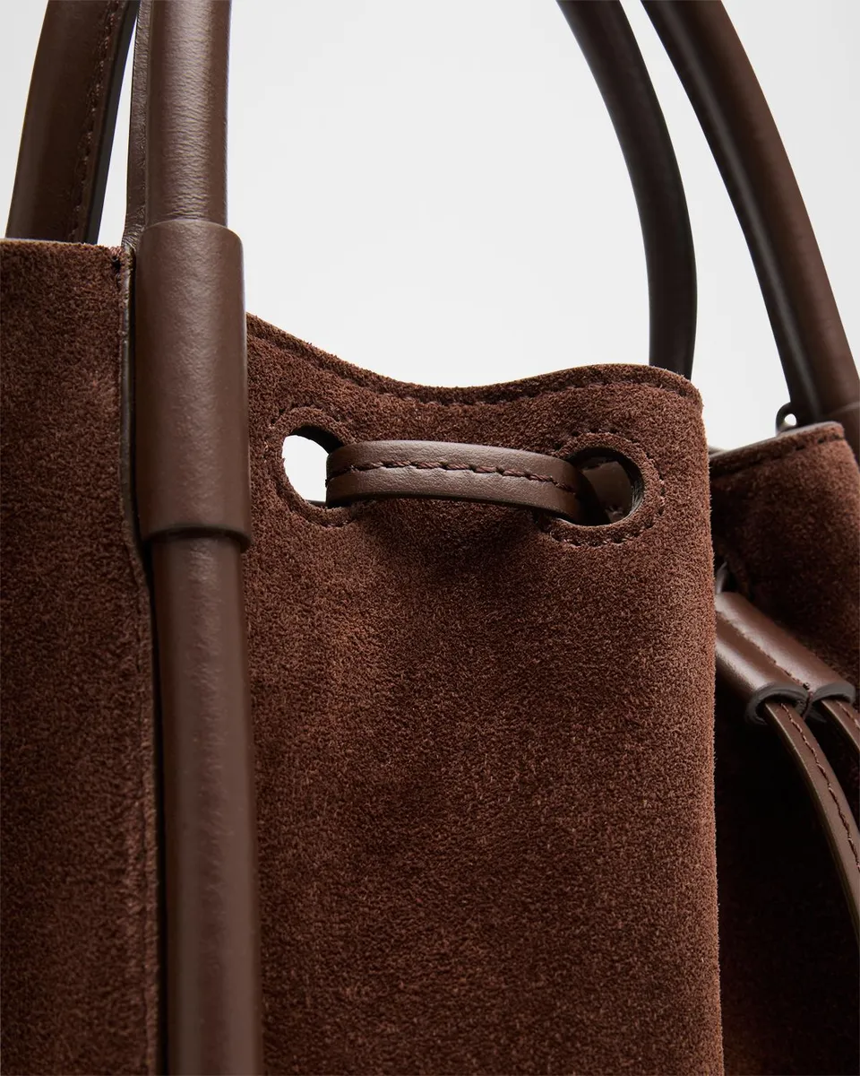 Proenza Schouler Small Ruched Suede Tote Bag | Thumbnail 6 Proenza Schouler Small Ruched Suede Tote Bag | Thumbnail 6