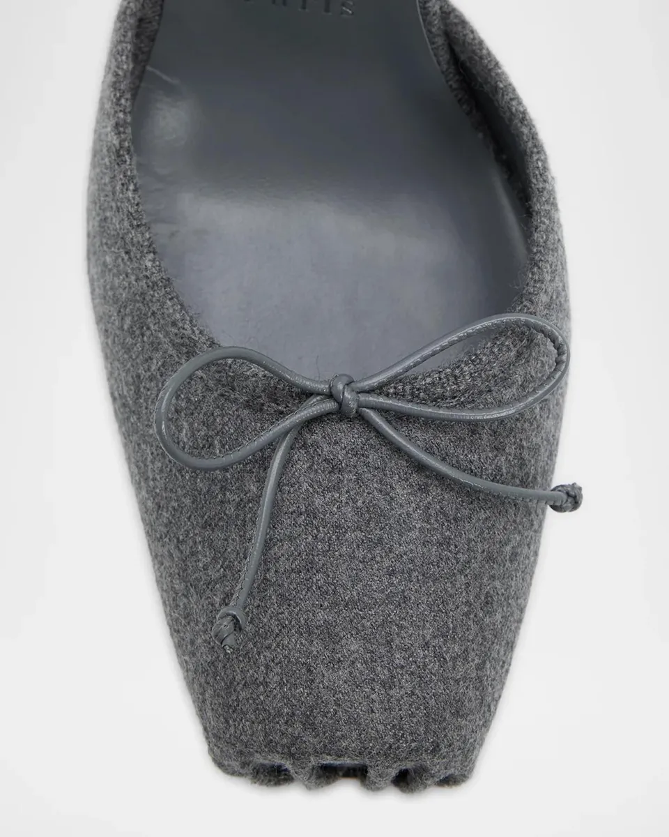 Christian Louboutin 100mm Cassia Wool Ankle-Tie Ballerina Pumps | Thumbnail 5 Christian Louboutin 100mm Cassia Wool Ankle-Tie Ballerina Pumps | Thumbnail 5