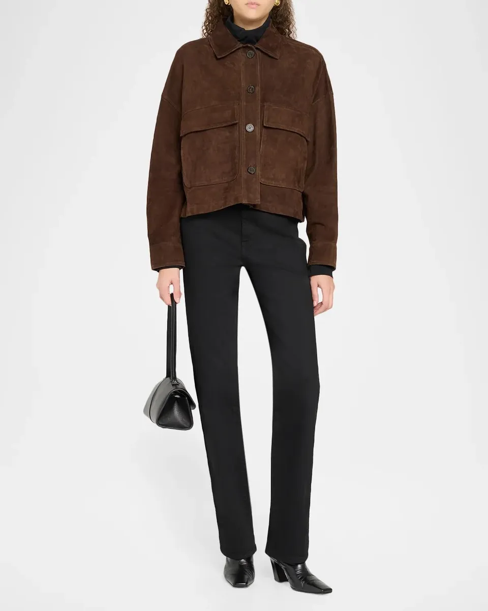 ARMA Miri Cropped Lambskin Suede Jacket | Thumbnail 2 ARMA Miri Cropped Lambskin Suede Jacket | Thumbnail 2