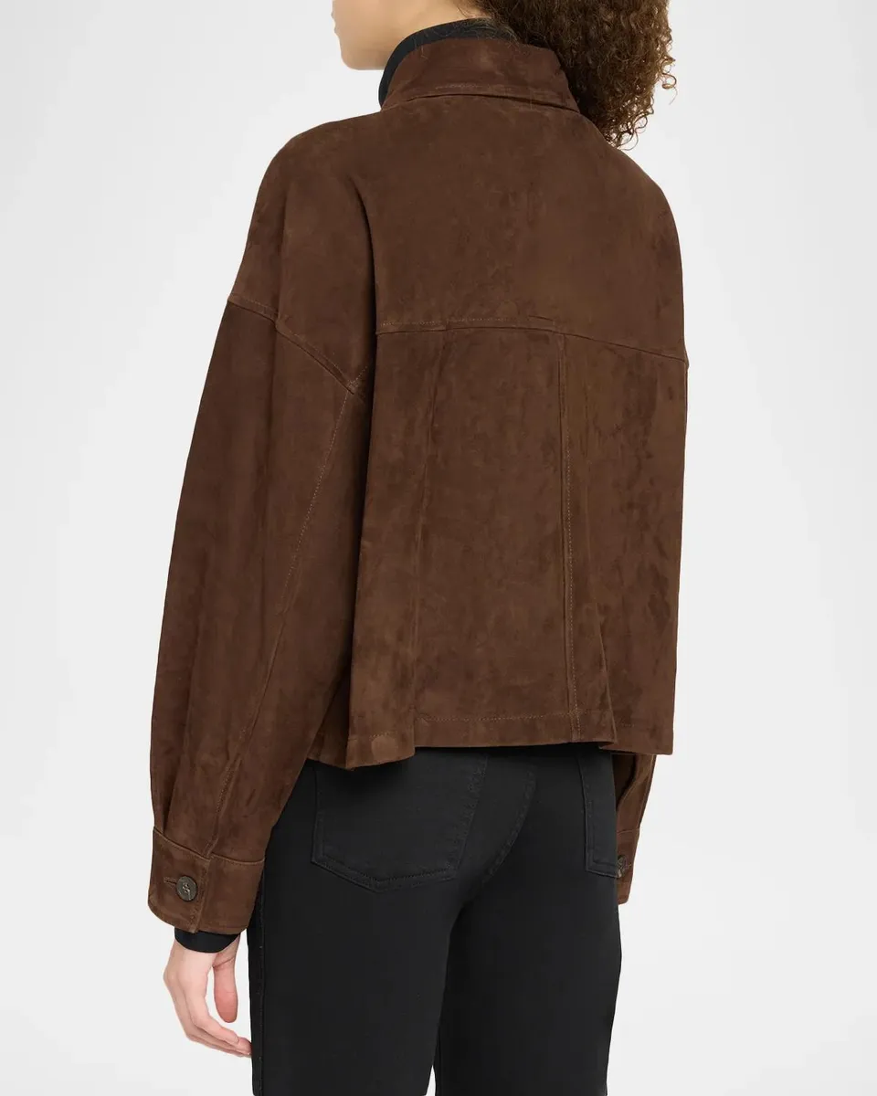 ARMA Miri Cropped Lambskin Suede Jacket | Thumbnail 3 ARMA Miri Cropped Lambskin Suede Jacket | Thumbnail 3