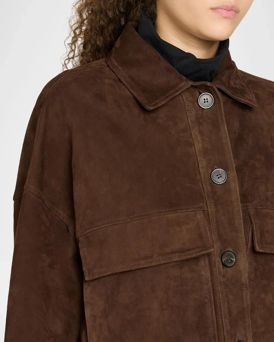 ARMA Miri Cropped Lambskin Suede Jacket | Thumbnail 5 ARMA Miri Cropped Lambskin Suede Jacket | Thumbnail 5
