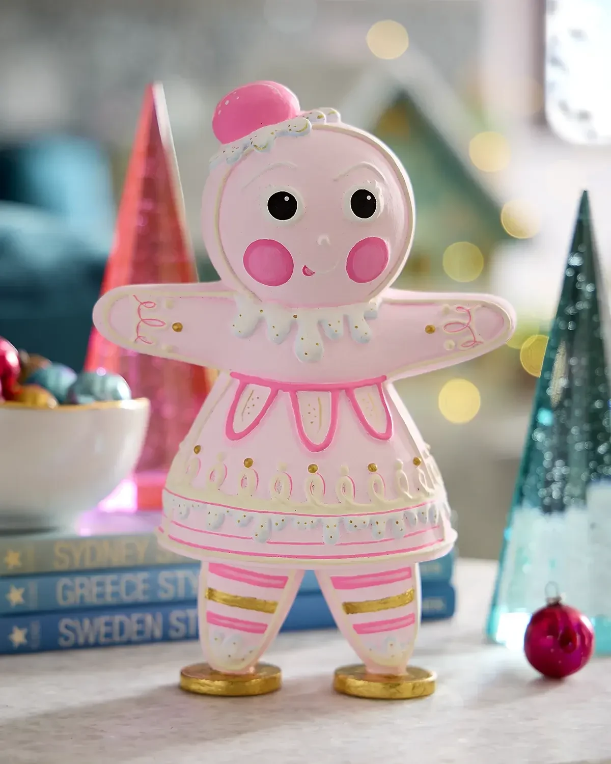 Glitterville The Rainbow Gingers Dippsy Tabletop Christmas Decoration