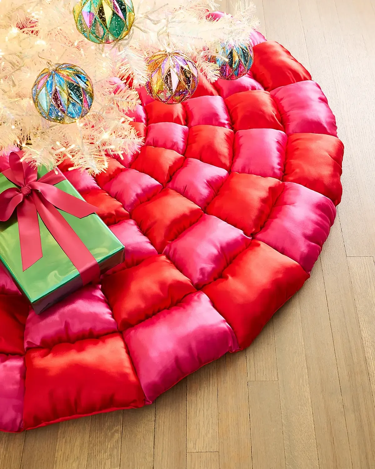 60" Puffy Checkerboard Tree Skirt 60" Puffy Checkerboard Tree Skirt