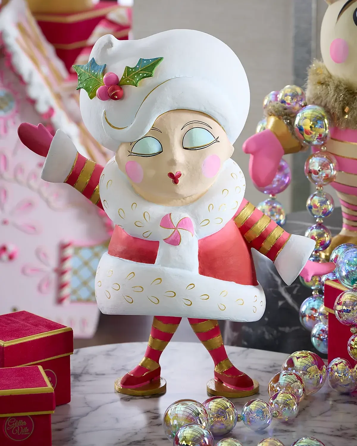 Mini Madame Noel Tabletop Christmas Decoration