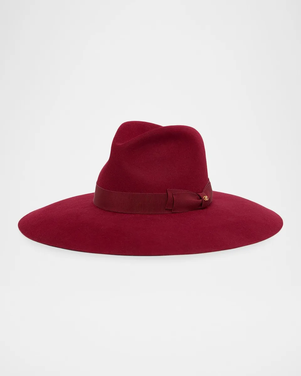 Valentino Garavani VLogo Signature Large-Brim Hat | Thumbnail 2 Valentino Garavani VLogo Signature Large-Brim Hat | Thumbnail 2