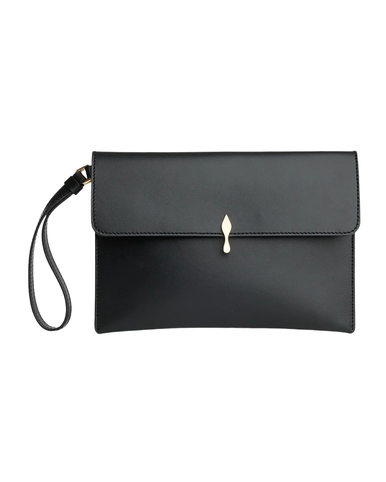 Christian Louboutin Bettina Flat Leather Pouch Bag