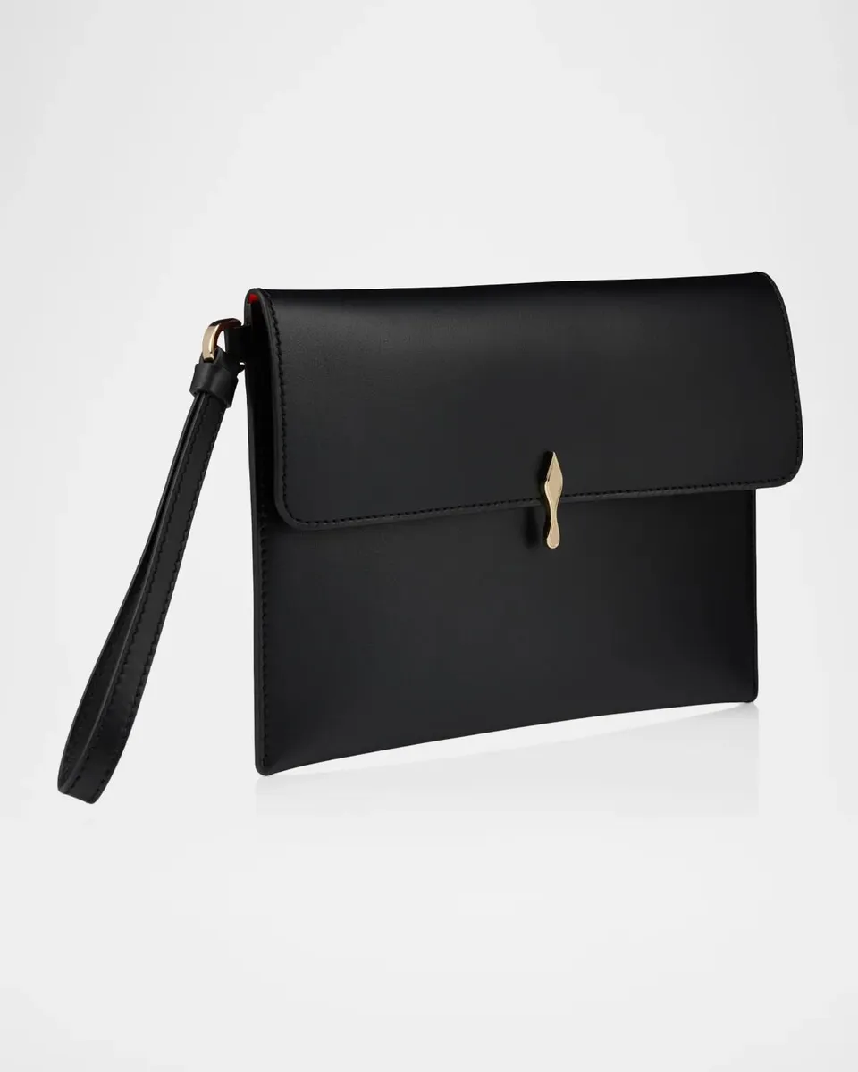 Christian Louboutin Bettina Flat Leather Pouch Bag | Thumbnail 2