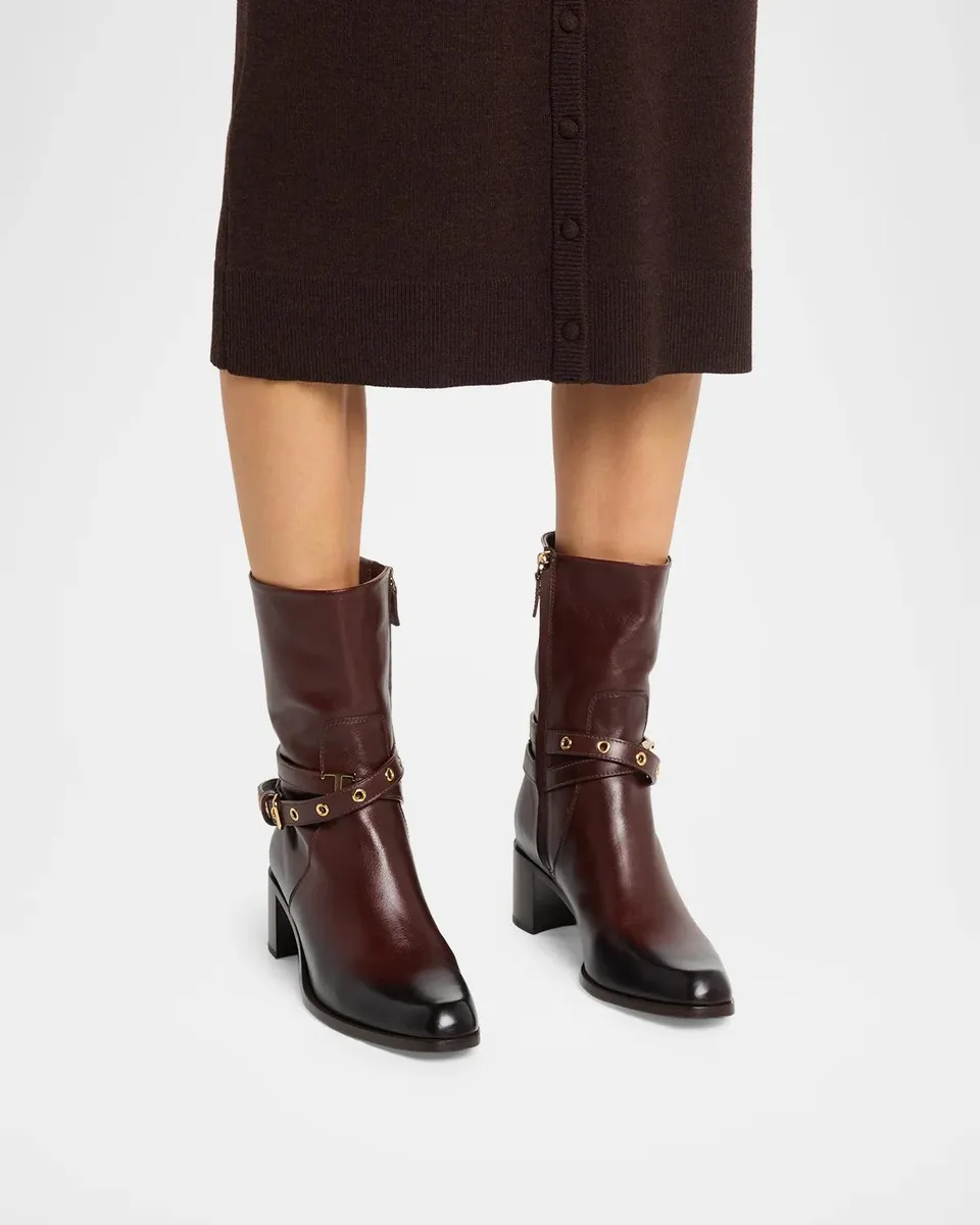 Tod's 60MM Leather Ankle Boots | Thumbnail 2