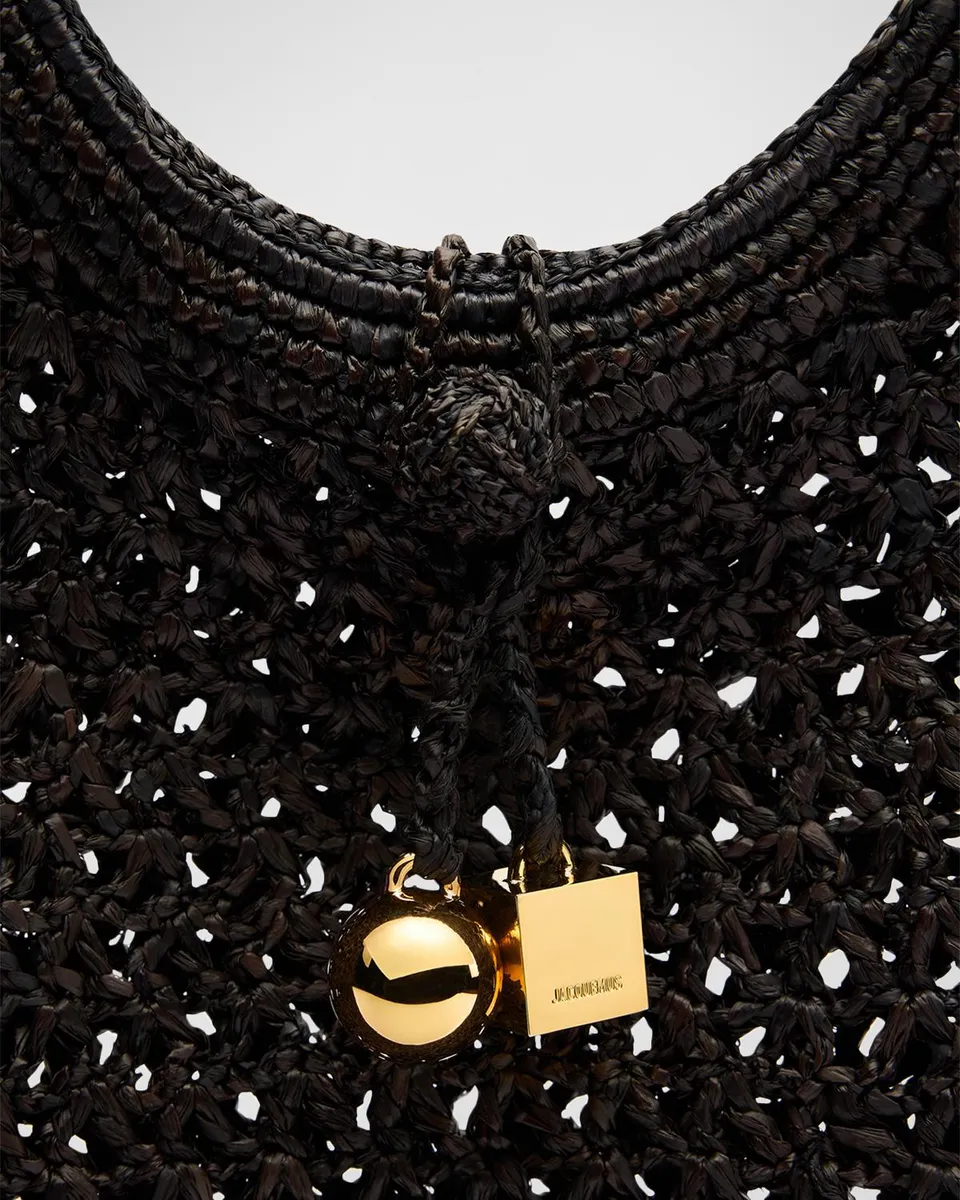 Jacquemus Le Rond Raffia Top-Handle Bag | Thumbnail 3