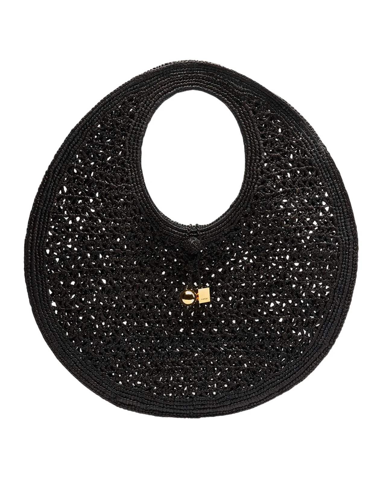 Jacquemus Le Rond Raffia Top-Handle Bag