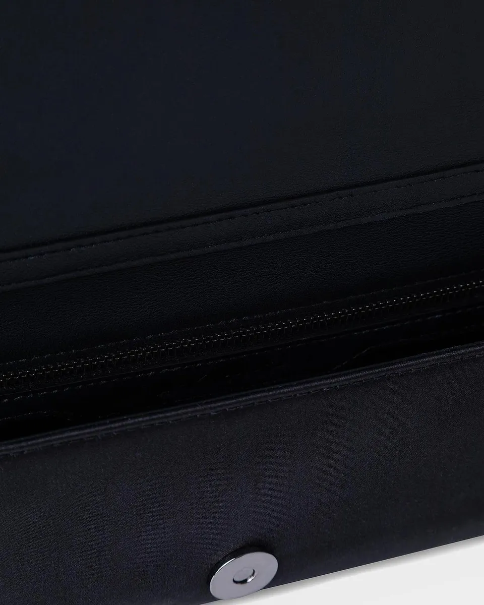 Akris Anouk Satin Clutch Bag with Chain Strap | Thumbnail 5 Akris Anouk Satin Clutch Bag with Chain Strap | Thumbnail 5
