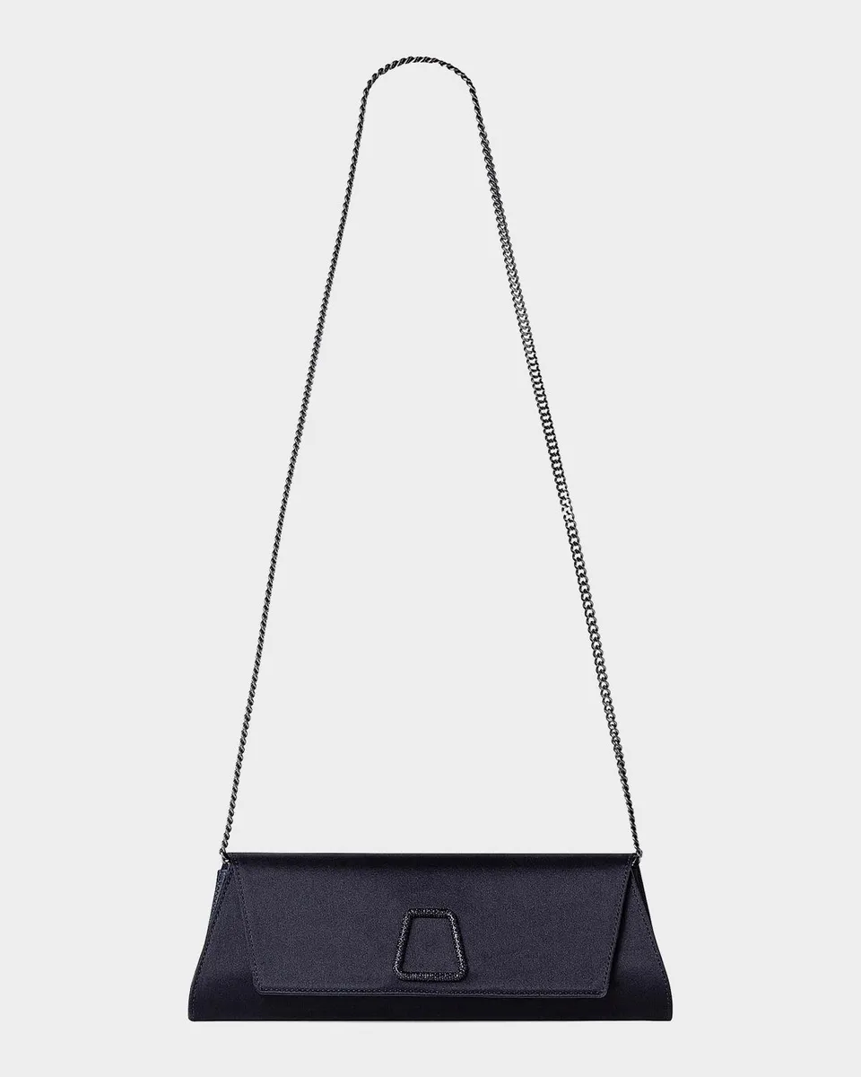 Akris Anouk Satin Clutch Bag with Chain Strap | Thumbnail 8 Akris Anouk Satin Clutch Bag with Chain Strap | Thumbnail 8