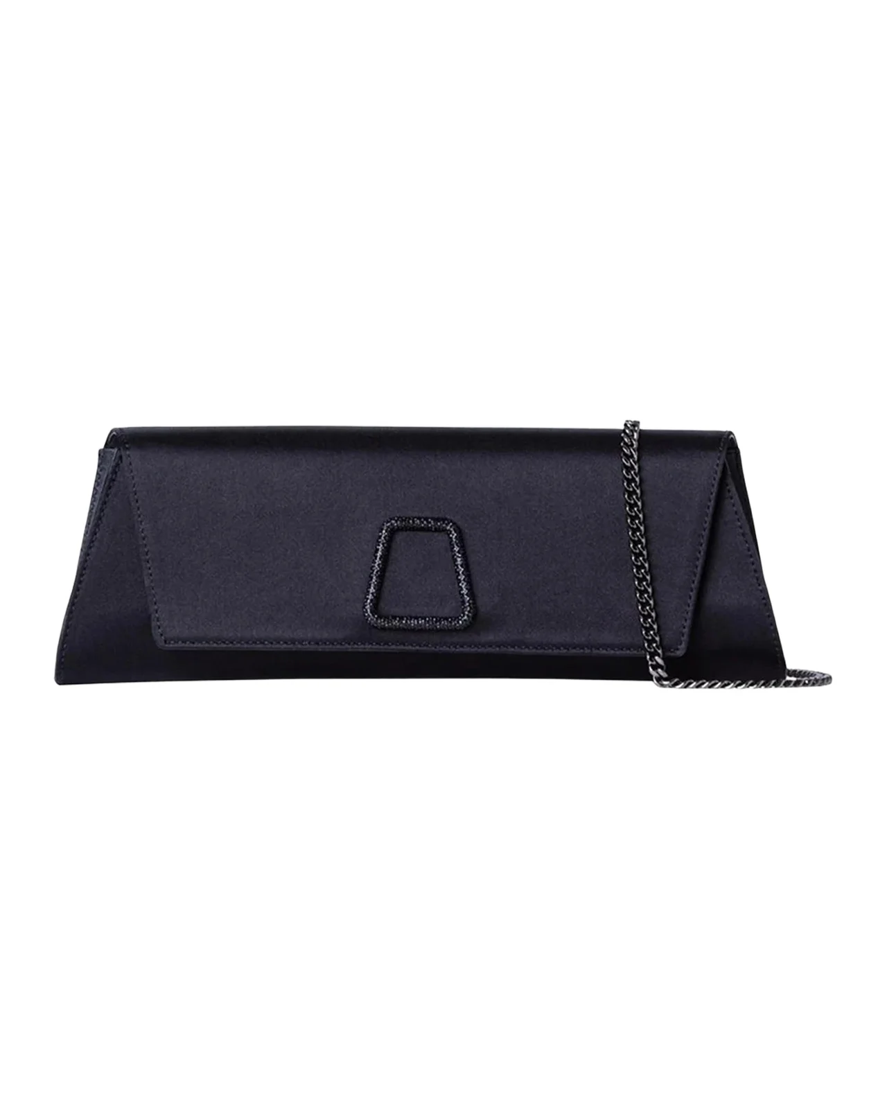 Anouk Satin Clutch Bag with Chain Strap Anouk Satin Clutch Bag with Chain Strap