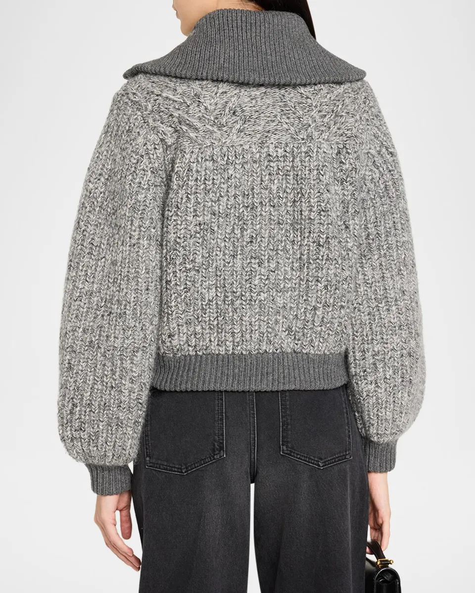 Ba&sh Rabel Zip-Front Cardigan Jacket | Thumbnail 3 Ba&sh Rabel Zip-Front Cardigan Jacket | Thumbnail 3
